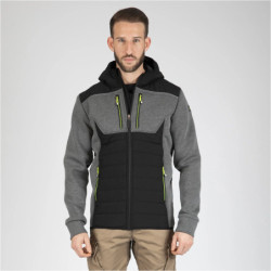 Blouson de travail HIRO couleur Gris et noir