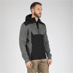 Blouson de travail HIRO couleur Gris et noir