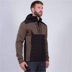 Blouson de travail HIRO couleur Kaki et noir