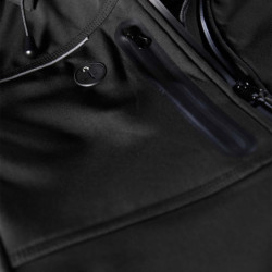 Veste Softshell imperméable à capuche Flores Nine Worths noir