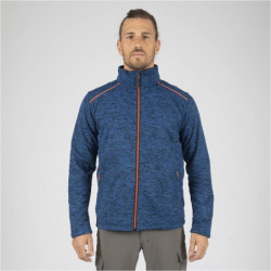 Gilet de travail Lenny Marine et Orange fluo