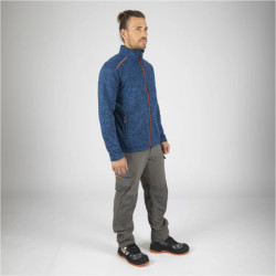 Gilet de travail Lenny Marine et Orange fluo