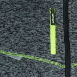 Gilet de travail à capuche - Botta North Ways - Gris chiné coutures jaune fluo