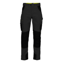 Pantalon de travail Nine Worths Adam noir avec emplacements genouillères