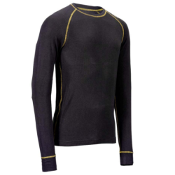 Sous-pull manches longues sous-vêtement Nine Worths Ferber noir