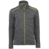 Gilet de travail Lenny Gris chiné et Jaune fluo