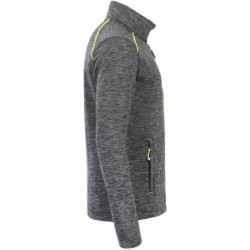 Gilet de travail Lenny Gris chiné et Jaune fluo