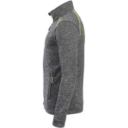 Gilet de travail Lenny Gris chiné et Jaune fluo