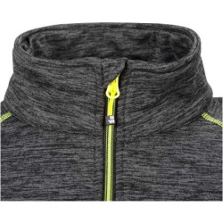 Gilet de travail Lenny Gris chiné et Jaune fluo
