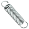 Ressort d’extension DIN 2097 acier électro zingué 2.25 x 22.0 x 100 mm