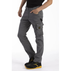 Jean de travail Rica Lewis stretch multi-poches gris