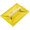 Taloche en ABS jaune Mondelin poignée bois plateau rectangulaire