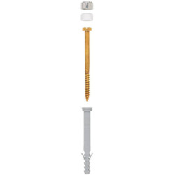 Kit de fixation complet pour WC pour montages traversants Fischer