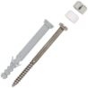 Kit de fixation complet pour WC pour montages traversants Fischer