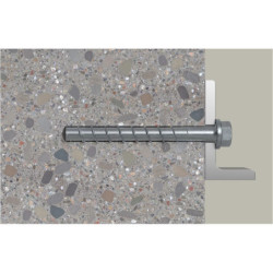 Vis à béton tête hexagonale empreinte Torx en acier zingué UltraCut FBSII