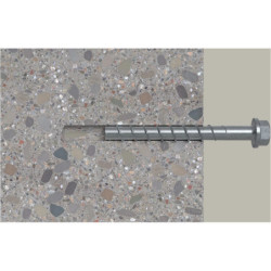 Vis à béton tête hexagonale empreinte Torx en acier zingué UltraCut FBSII