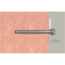 Vis à béton tête hexagonale empreinte Torx en acier zingué UltraCut FBSII