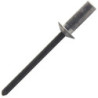 Rivet aluminium tige acier étanche tête plate