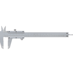 Pied à coulisse acier chromé capacité 150 mm en coffret