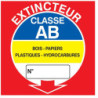 Panneau signalétique Extincteur classe AB 200x200mm