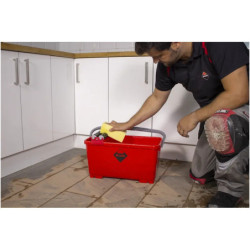Bac de nettoyage toutes surfaces spécial carreleurs - Rubiclean EasyPro Rubi - Capacité 24L