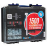 Coffret 1500 vis autoperceuses tête hexagonale avec collerette crantée THT et rondelles