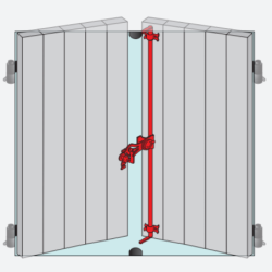 Tringle d’espagnolette ronde Torbel en inox 316 L