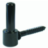 Gond à vis bois Torbel en acier zingué noir pour volet battant longueur 84 mm