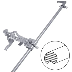 Tringle en acier zingué pour espagnolette volet ronde Torbel Zinc blanc diamètre 14 mm