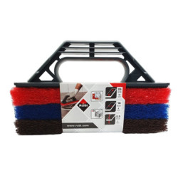 Taloche de carreleur Rubi pour nettoyage avec 3 abrasifs mixtes doux - moyen - fort