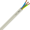 Câble électrique souple H05VVF 3G1.5 Blanc pour installations domestiques VENDU AU Métre