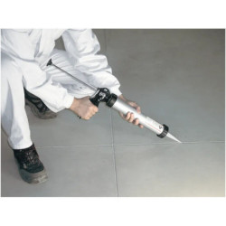 Pistolet applicateur de mortier pour joints, silicone et polyuréthane - Rubi - Capacité 650 ml