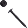 Vis penture bois tête bombée Torx acier Zingué noir filetage total