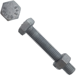 Boulon tête hexagonale Galvanisé à chaud Classe 6.8 ISO 4014/4032