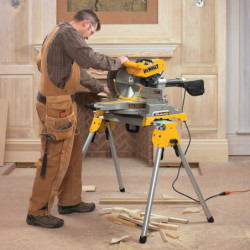 Scie à onglets radiale DWS780-QS Dewalt puissance 1675 W diamètre 305 mm