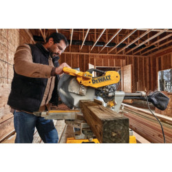Scie à onglets radiale DWS780-QS Dewalt puissance 1675 W diamètre 305 mm
