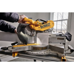 Scie à onglets radiale DWS780-QS Dewalt puissance 1675 W diamètre 305 mm