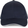 Casquette avec sandwich contrasté - 6 panneaux KP153 Navy / White