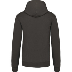 Sweat shirt à capuche 80% coton 20% polyester Noir et Gris