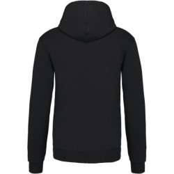 Sweat shirt à capuche 80% coton 20% polyester Noir et Rouge