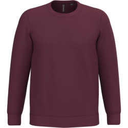 Sweat-shirt col rond Kariban 80% coton 20% polyester Wine