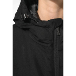 Parka à capuche recyclée unisexe coloris noir