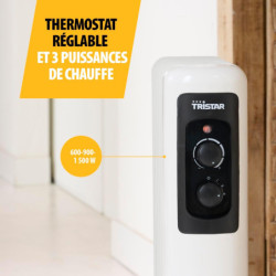 Radiateur bain d'huile 1500 W - 230V TRISTAR