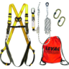 Kit harnais antichute comprenant 1 harnais 1 stop chute à corde avec sac de transport