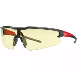 Lunettes de sécurité Milwaukee jaunes anti-buée et résistantes aux rayures