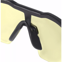 Lunettes de sécurité Milwaukee jaunes anti-buée et résistantes aux rayures