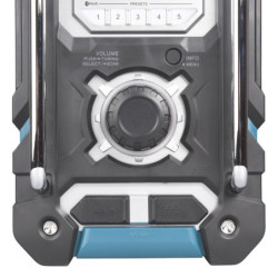 Radio de chantier Li-Ion 7.2 - 18V bluetooth + stat ipod + USB (machine seule)