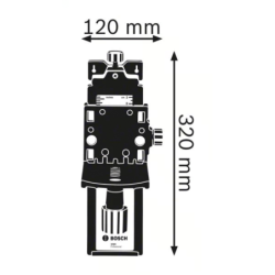 Support mural WM 4 Pro pour laser de chantier Bosch