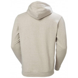 Sweat à capuche avec logo beige