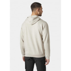 Sweat à capuche avec logo beige